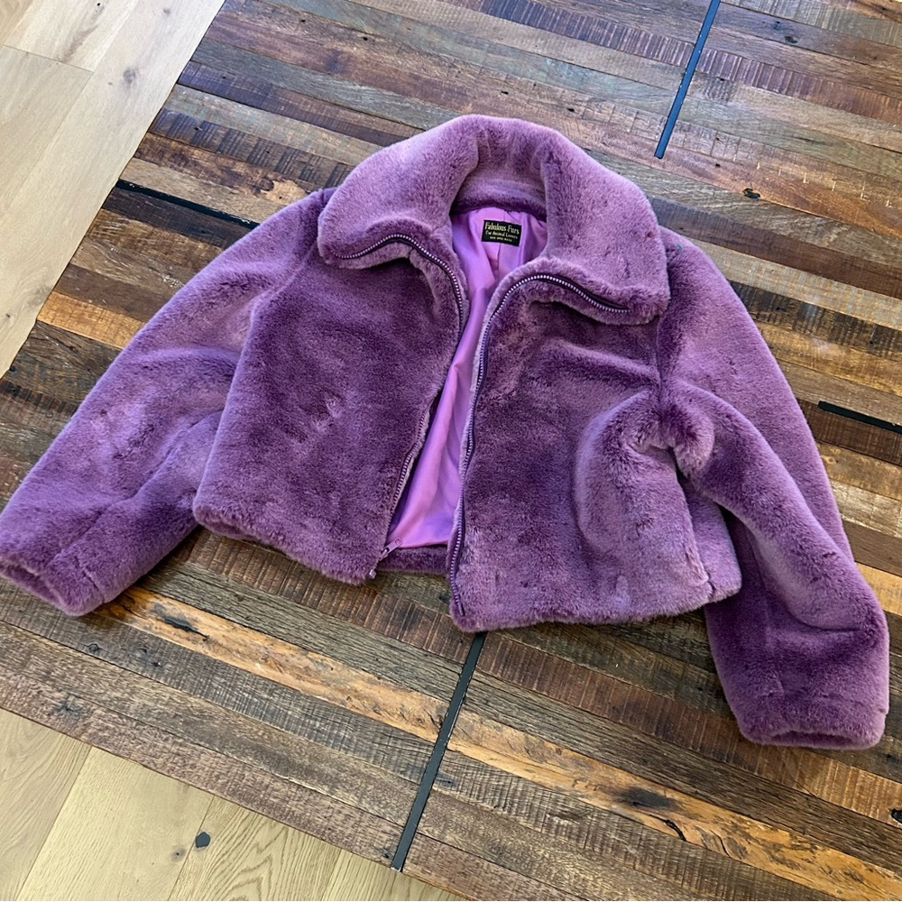 Gorgeous Purple Fur Coat
